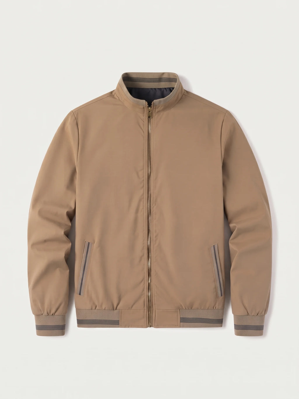 Lavagna Khaki Casual Jacket laid flat