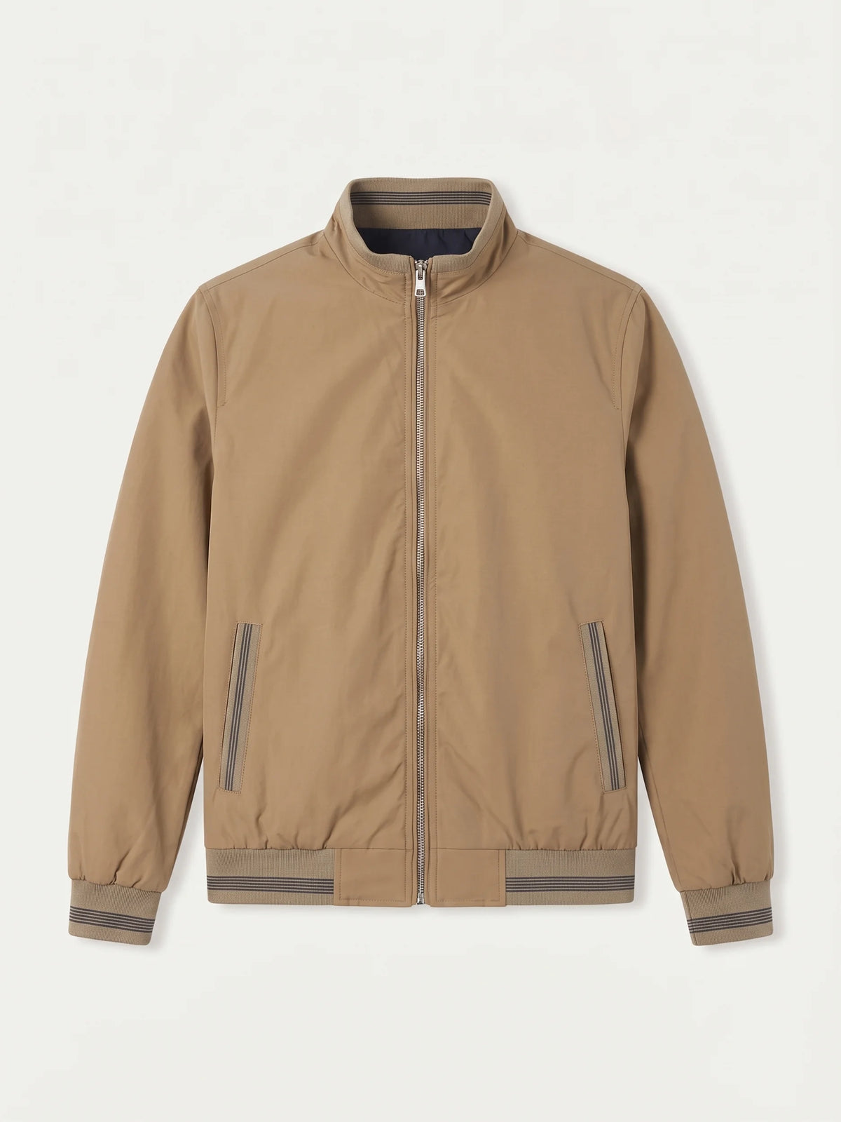 Lavagna Khaki Casual Jacket laid flat
