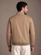 Back view of the Lavagna Khaki Casual Jacket