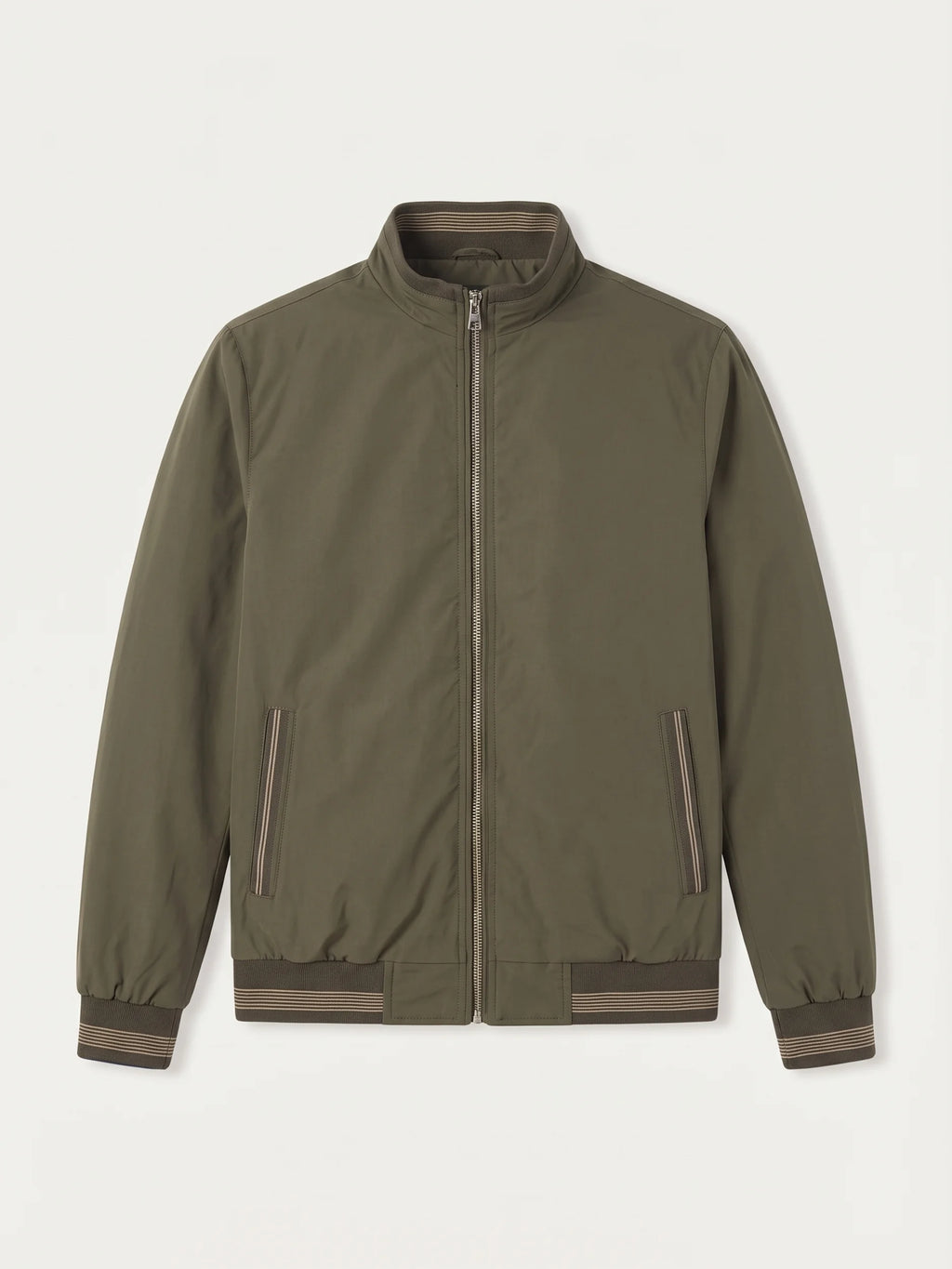 Lavagna Olive Casual Jacket laid flat