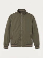 Lavagna Olive Casual Jacket laid flat