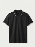 Morino Black Polo laid flat