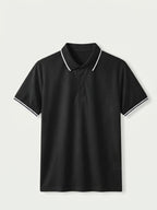Morino Black Polo laid flat