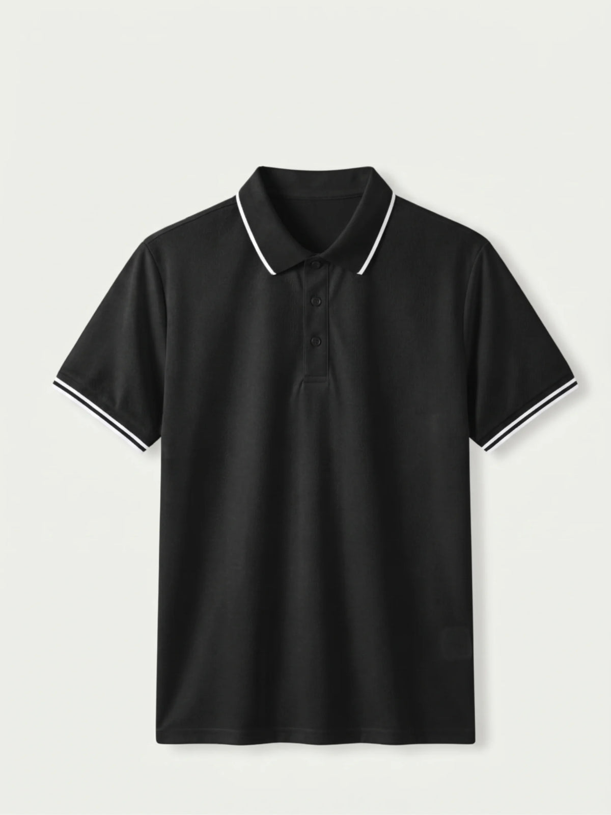 Morino Black Polo laid flat